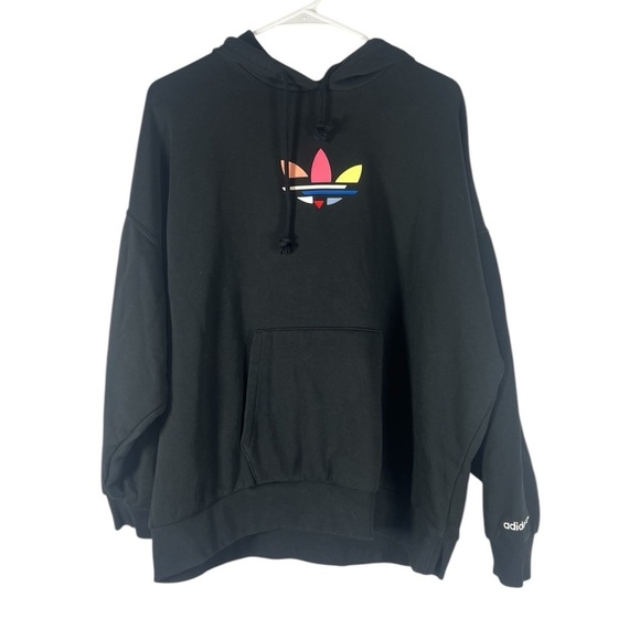Adidas Adicolor Shattered Trefoil Oversized Hoodie Medium - Picture 1 of 5